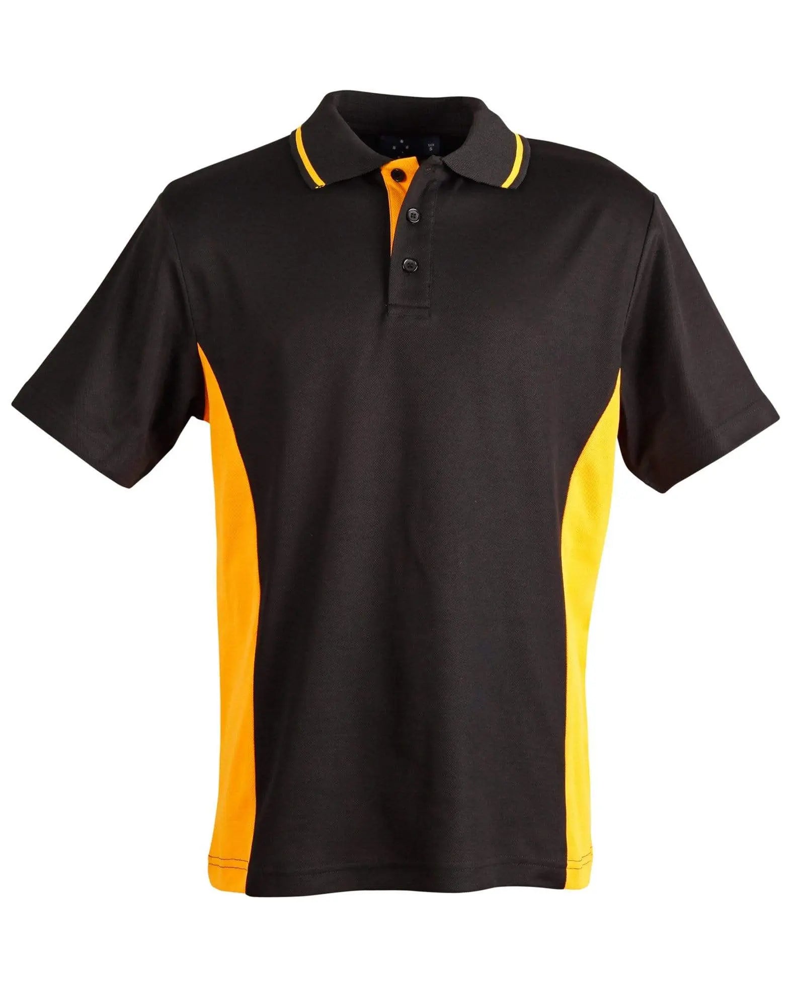 Teammate Polo Kids Ps73k Casual Wear Winning Spirit Black/Gold 4K